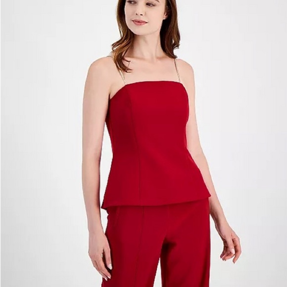 Elegant Red Bustier